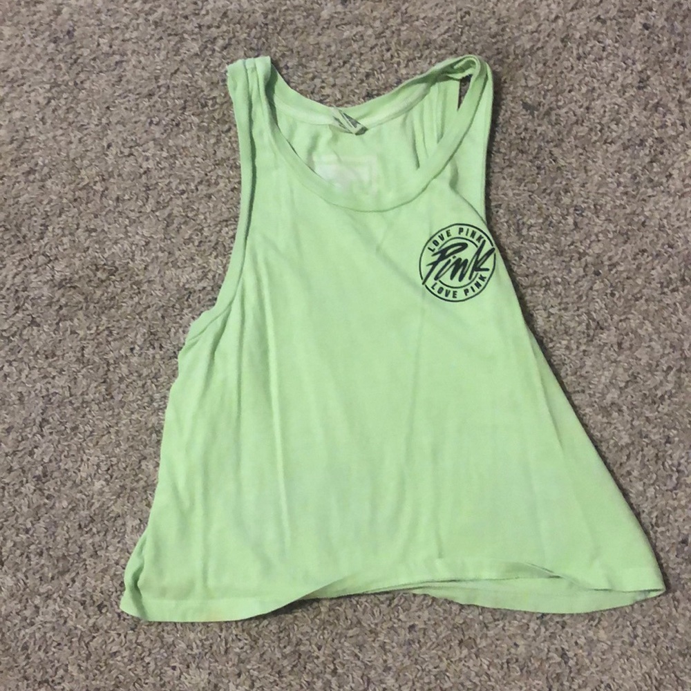 Neon green PINK workout tank